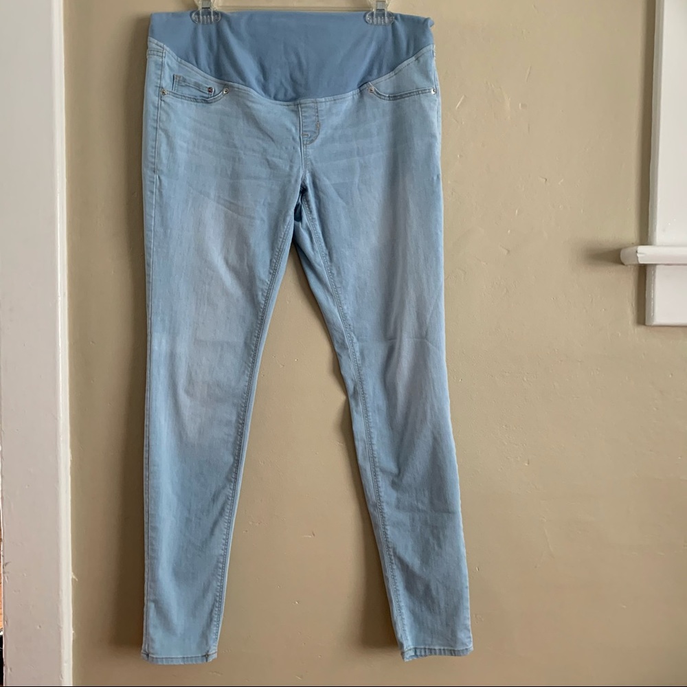 Mama Maternite Super Skinny Light Wash Jeans Size 14